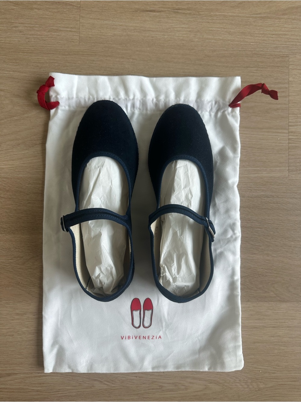 ViBi Venezia Navy Mary Jane Flats